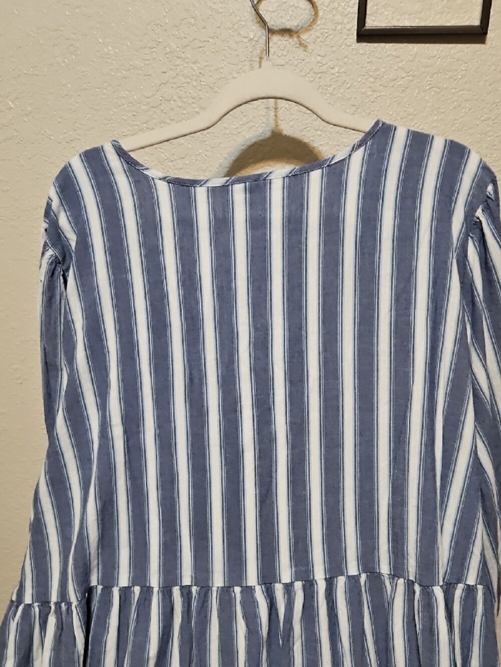 Old Navy Blue and White Striped Midi Dress - Picture 7 of 9